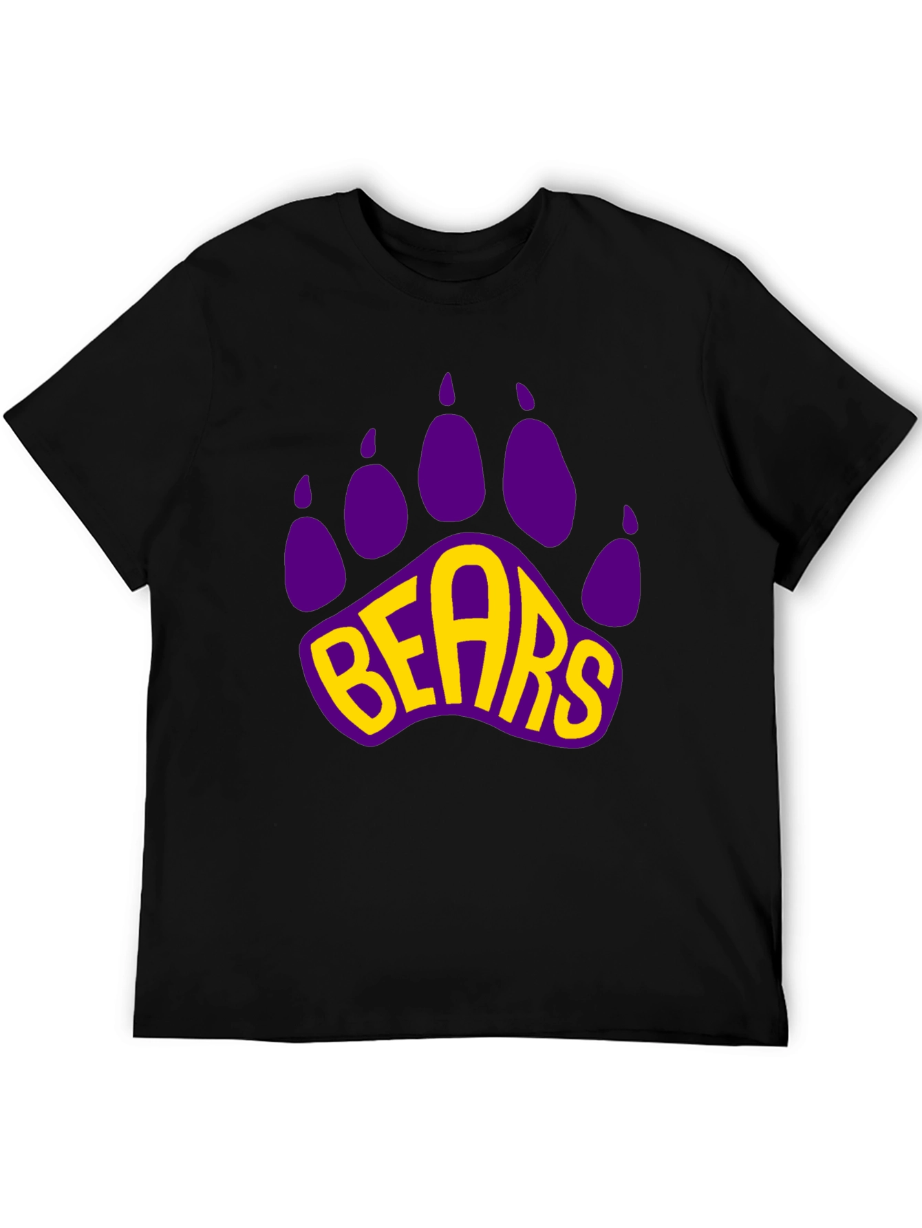 Bears Paw Print Graphic T-Shirt