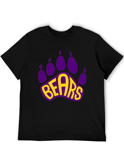 Bears Paw Print Graphic T-Shirt