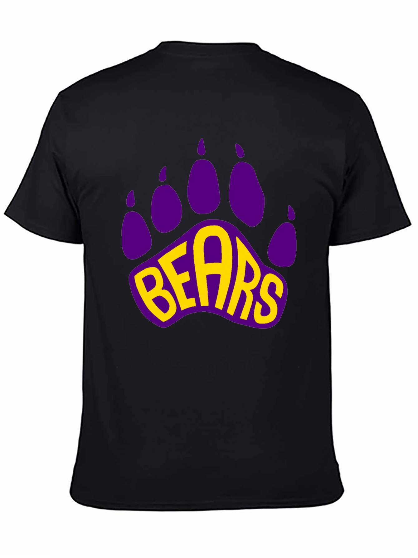 Bears Paw Print Graphic T-Shirt