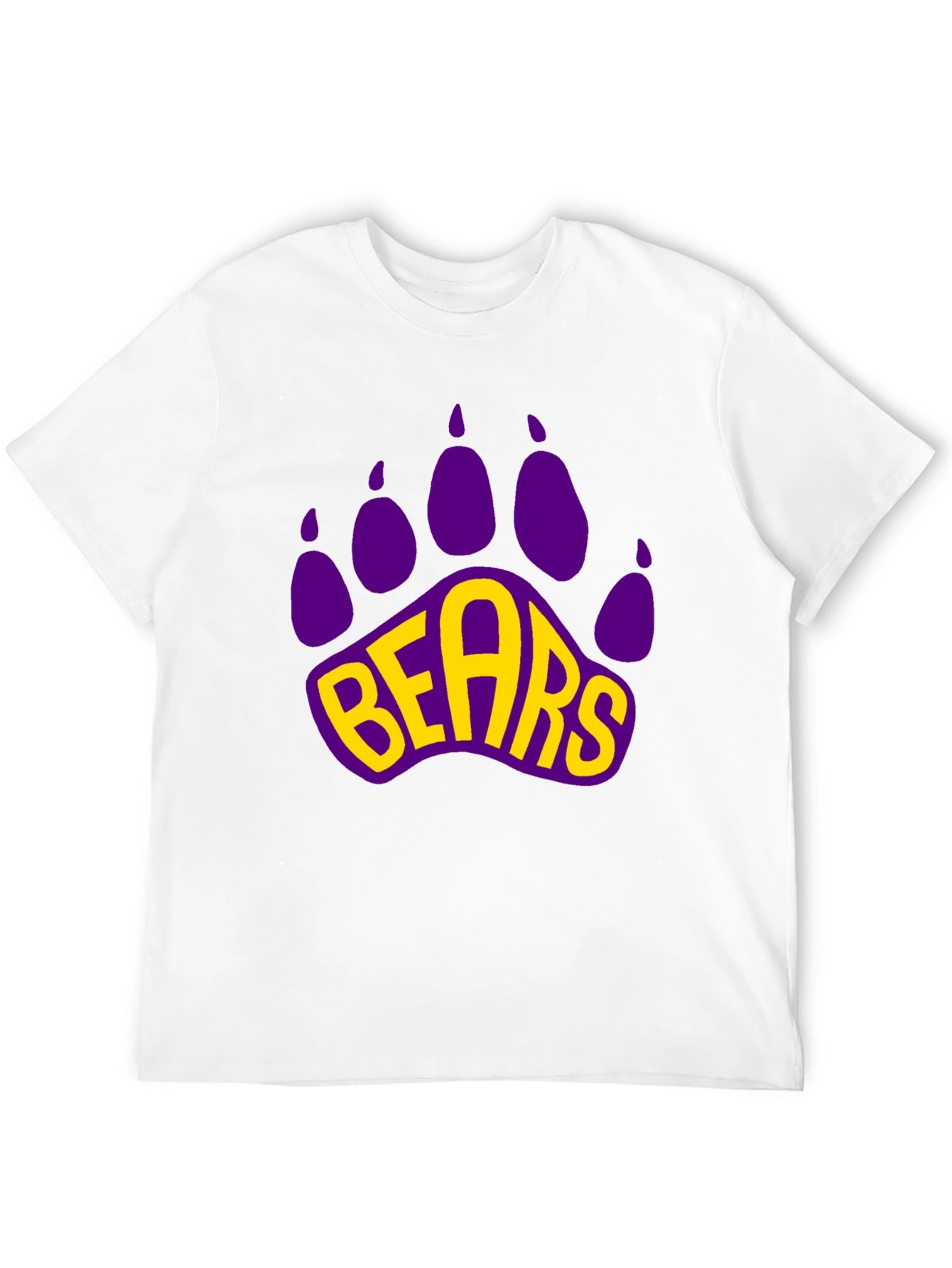 Bears Paw Print Graphic T-Shirt