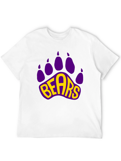 Bears Paw Print Graphic T-Shirt