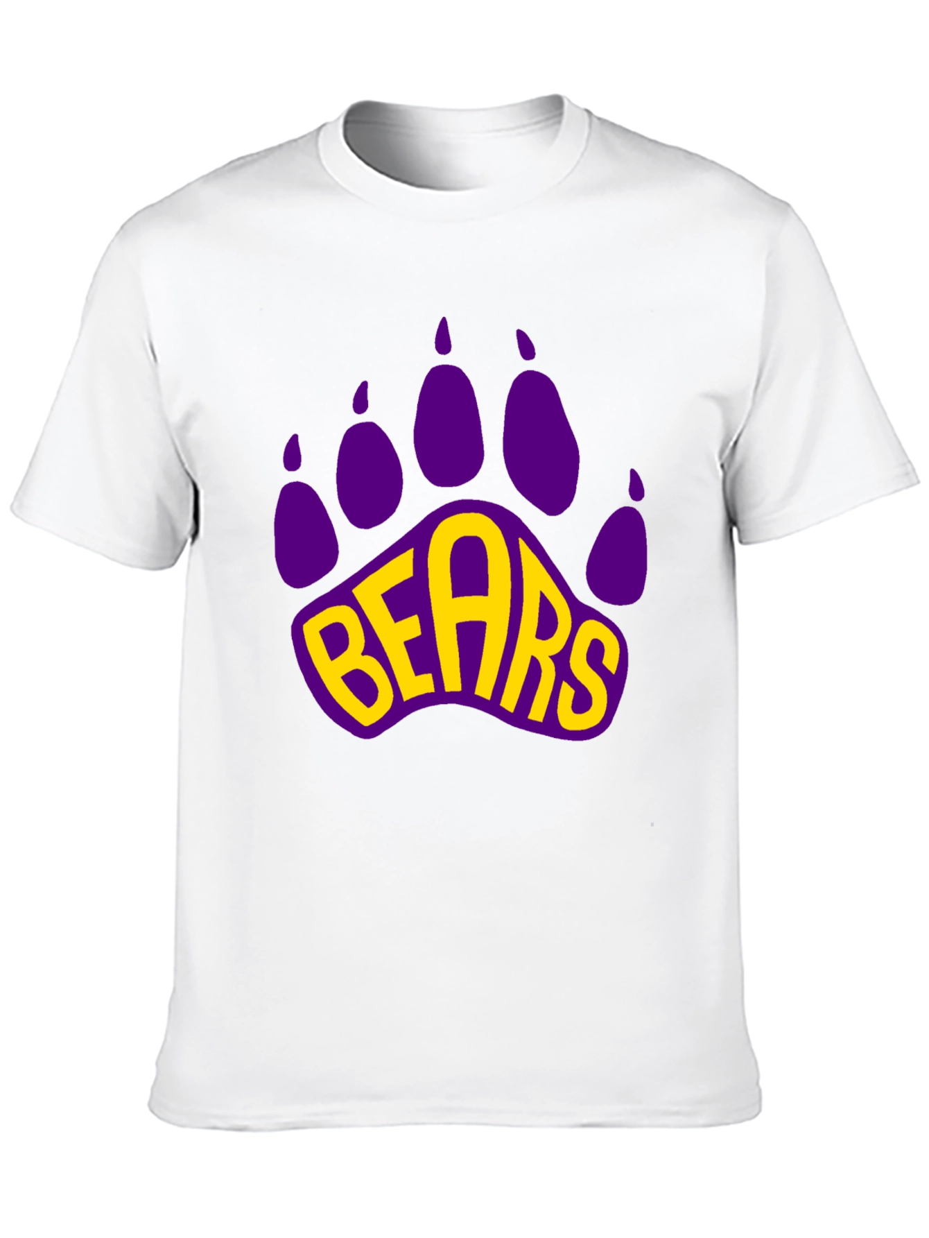 Bears Paw Print Graphic T-Shirt