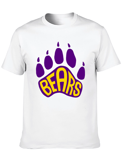 Bears Paw Print Graphic T-Shirt