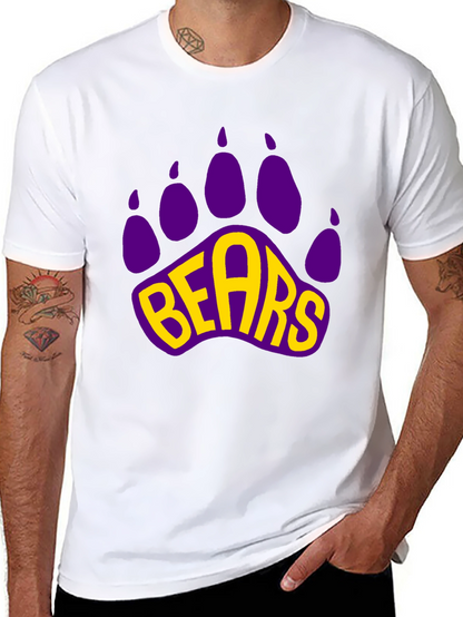 Bears Paw Print Graphic T-Shirt