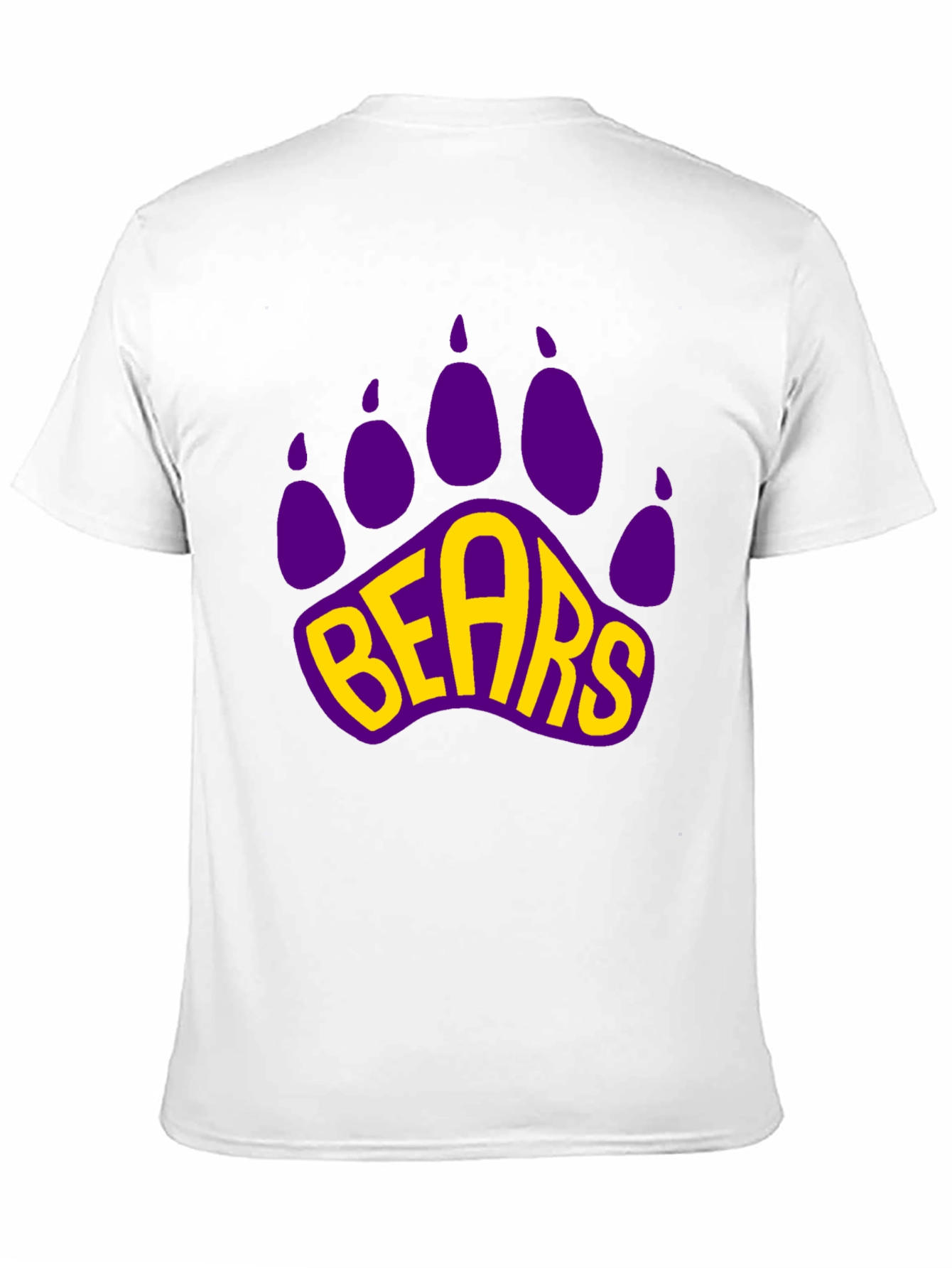 Bears Paw Print Graphic T-Shirt