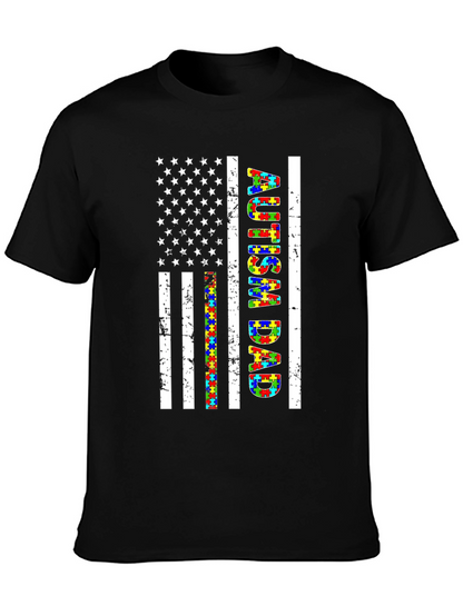 Autism Dad Flag T-Shirt