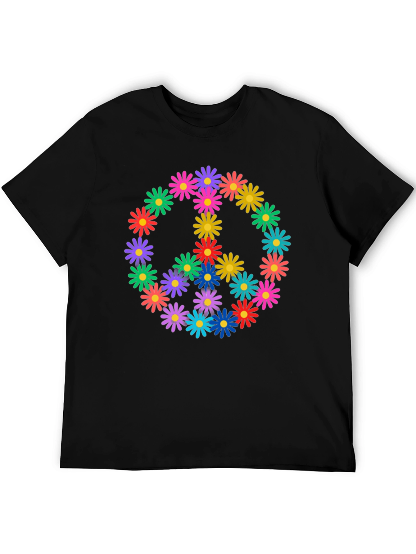 Peace Sign Daisy Flower T-Shirt