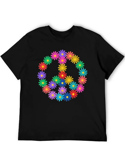 Peace Sign Daisy Flower T-Shirt