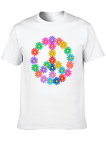 Peace Sign Daisy Flower T-Shirt
