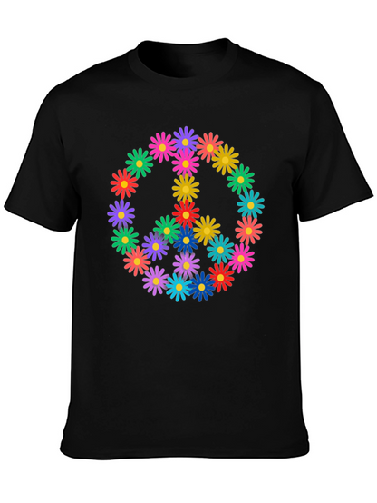 Peace Sign Daisy Flower T-Shirt