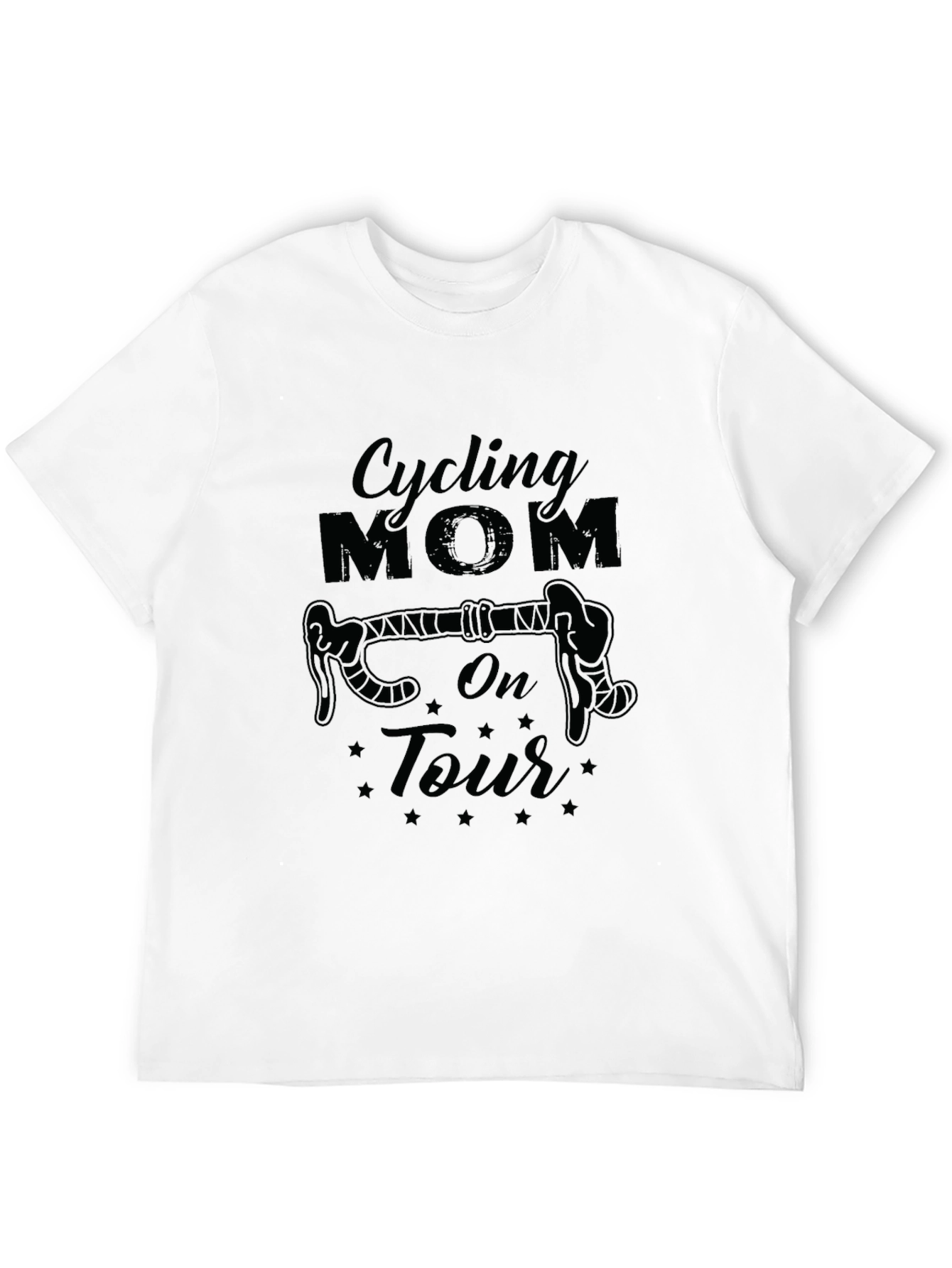 Cycling Mom On Tour Black T-Shirt