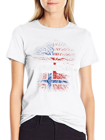 American Raised with Norwegian Roots Tee