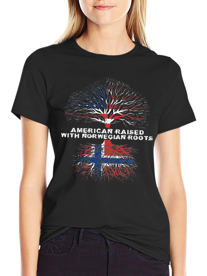 American Raised with Norwegian Roots Tee