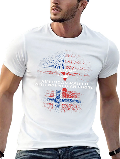 American Raised with Norwegian Roots Tee