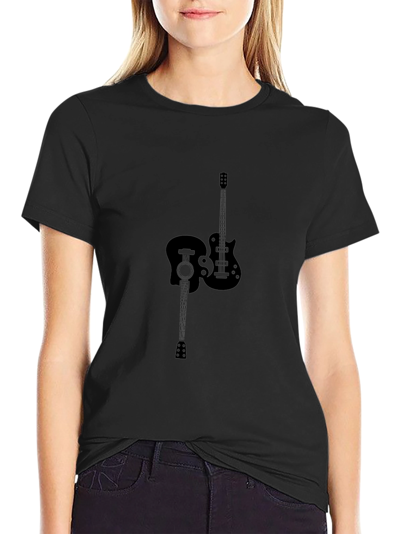 Guitar Graphic Black Tee