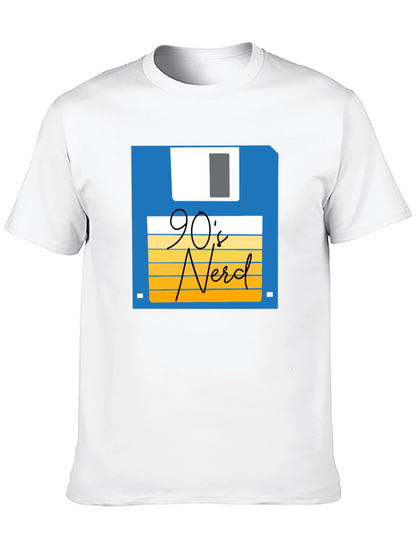 90s Nerd T-Shirt - Retro Floppy Disk Design