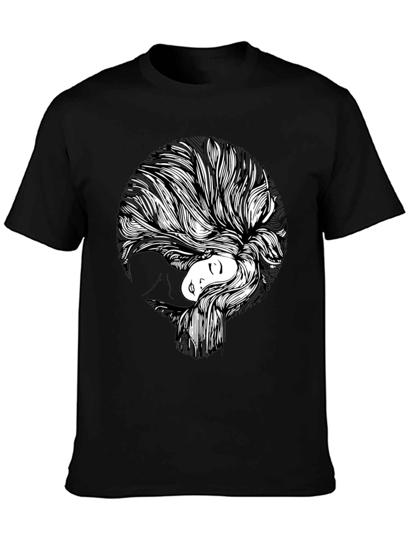 Abstract Woman Graphic Print T-Shirt