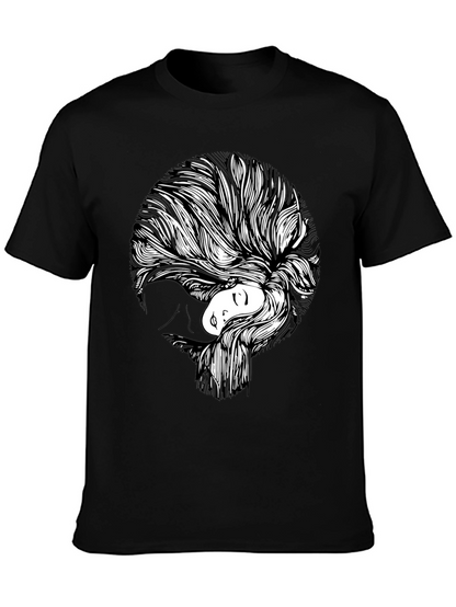 Abstract Woman Graphic Print T-Shirt
