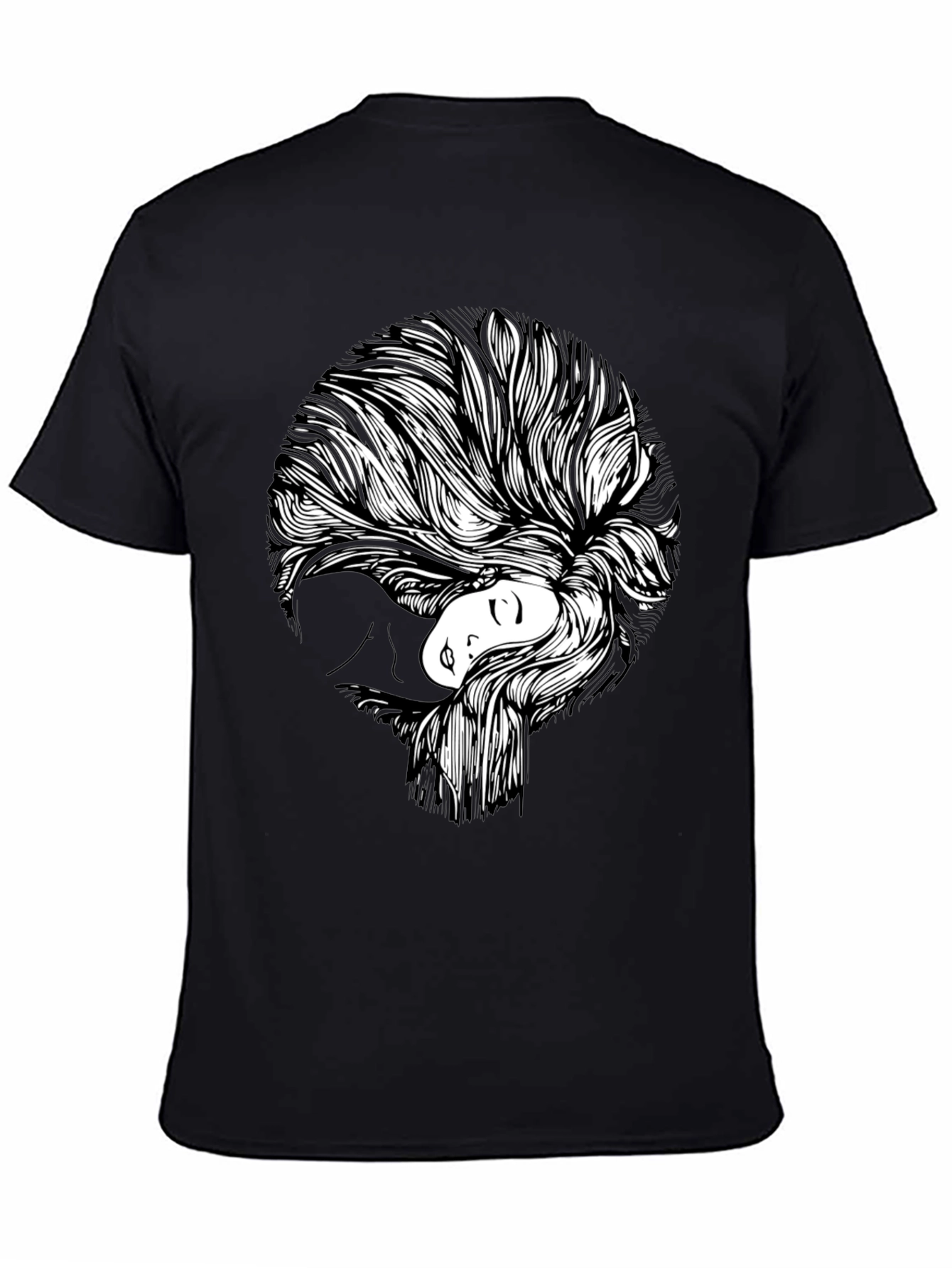 Abstract Woman Graphic Print T-Shirt