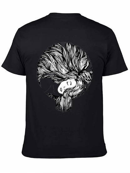 Abstract Woman Graphic Print T-Shirt