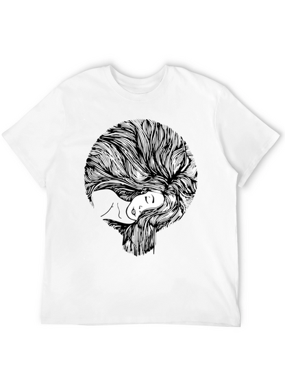 Abstract Woman Graphic Print T-Shirt