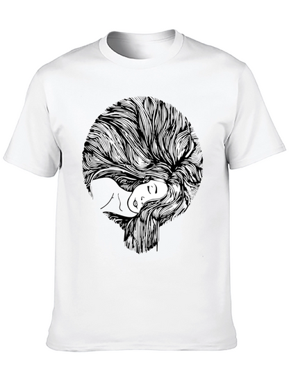 Abstract Woman Graphic Print T-Shirt
