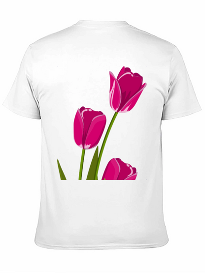 Tulip Graphic Tee - Stylish Floral Design