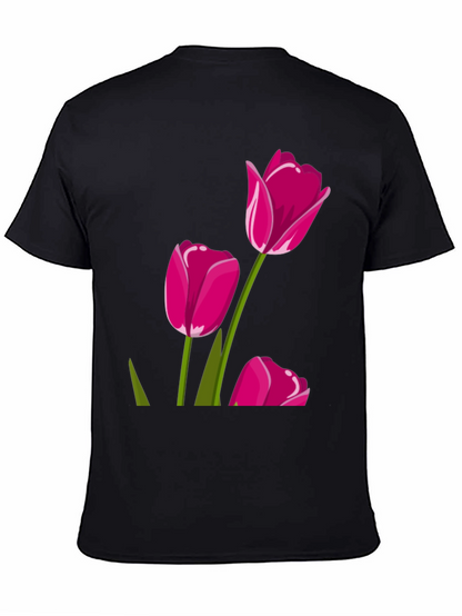 Tulip Graphic Tee - Stylish Floral Design