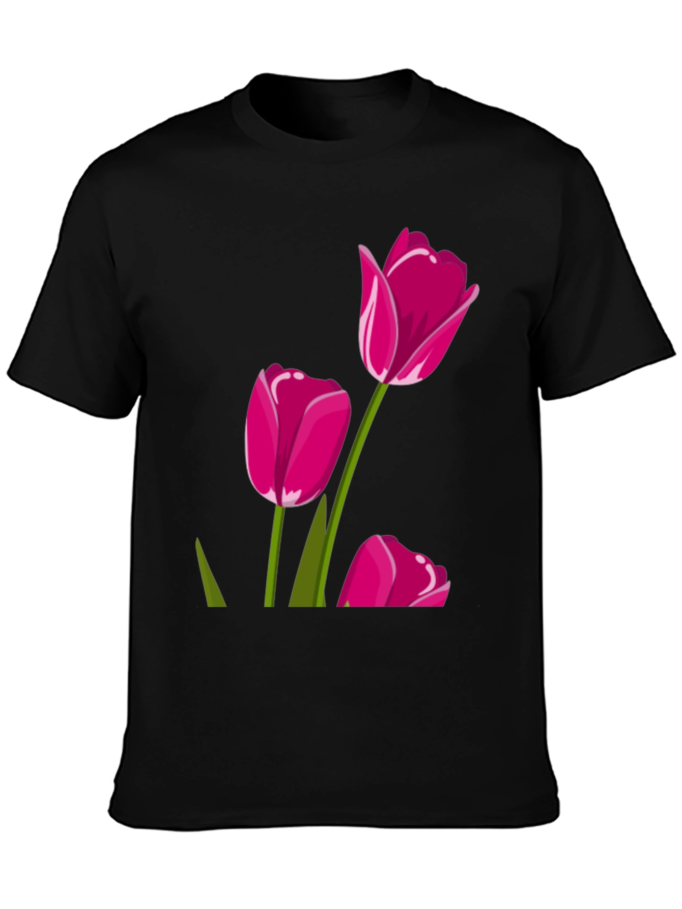 Tulip Graphic Tee - Stylish Floral Design