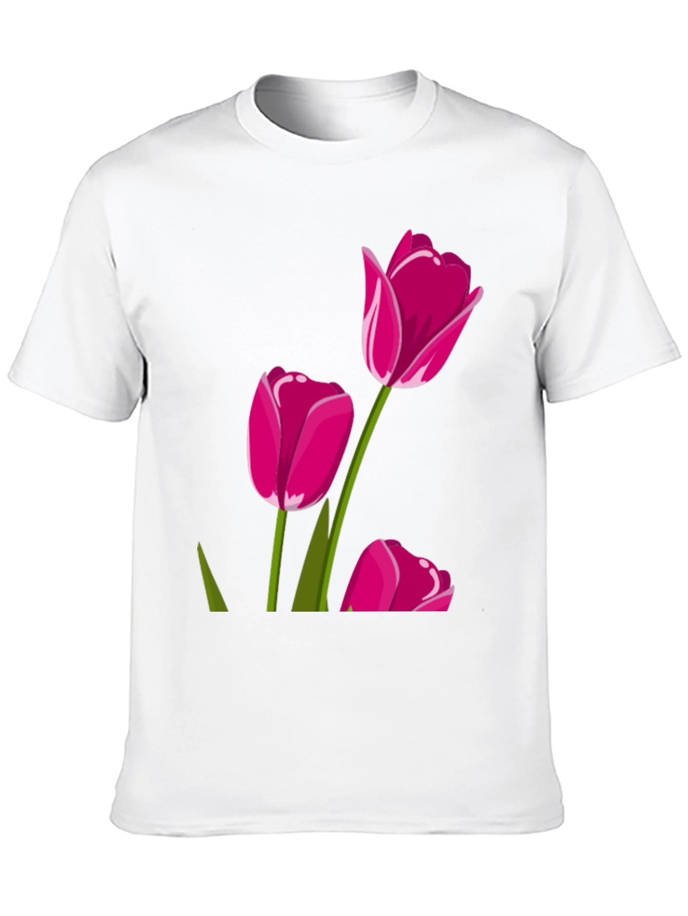 Tulip Graphic Tee - Stylish Floral Design