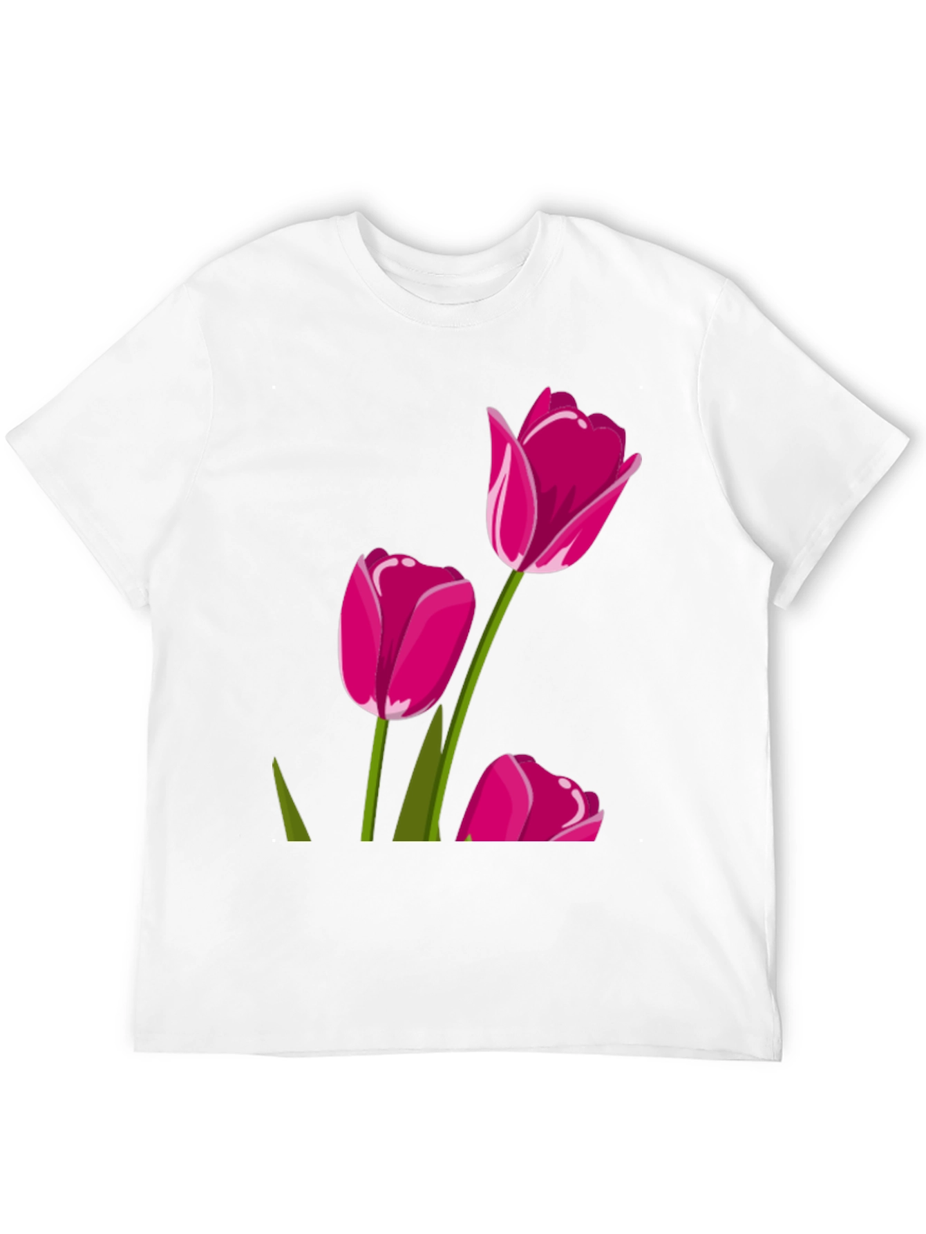 Tulip Graphic Tee - Stylish Floral Design