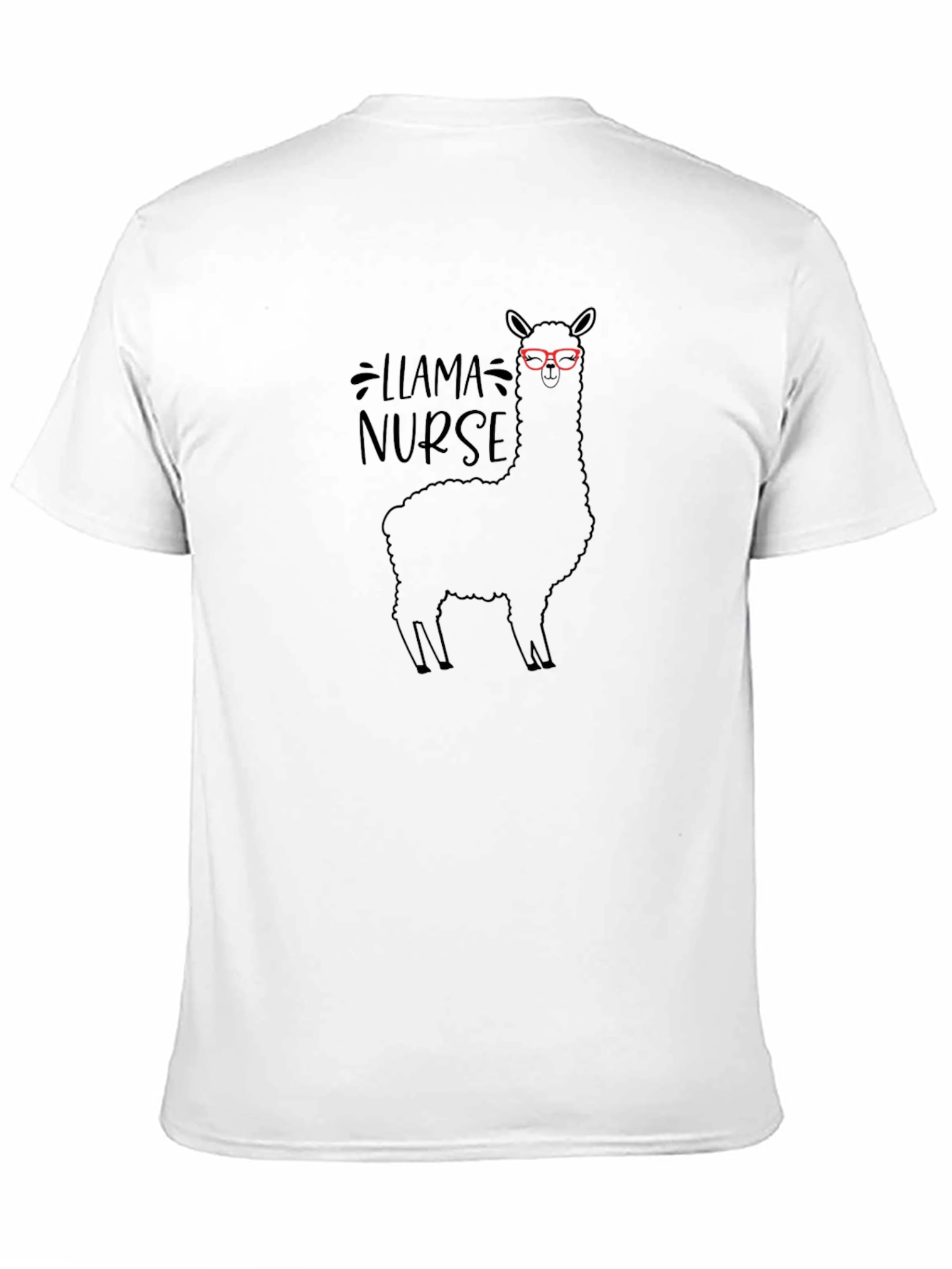 Llama Nurse Graphic Tee - Soft Cotton Blend