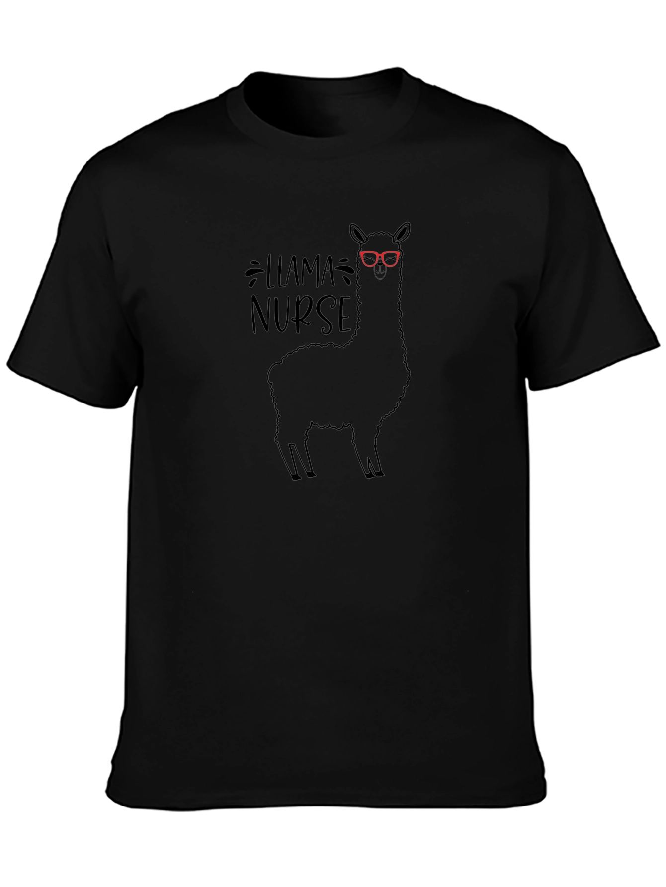 Llama Nurse Graphic Tee - Soft Cotton Blend
