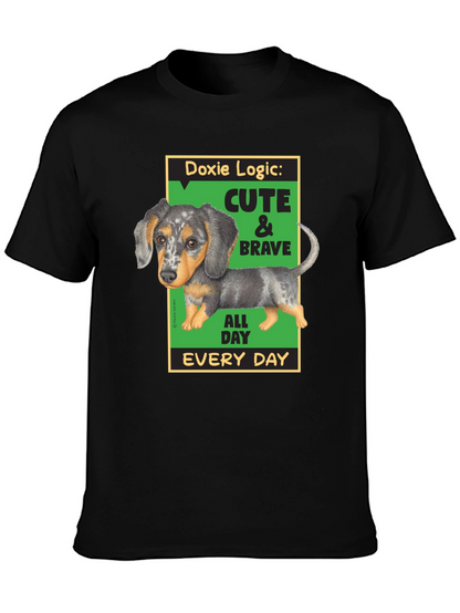 Doxie Logic Cute & Brave T-Shirt