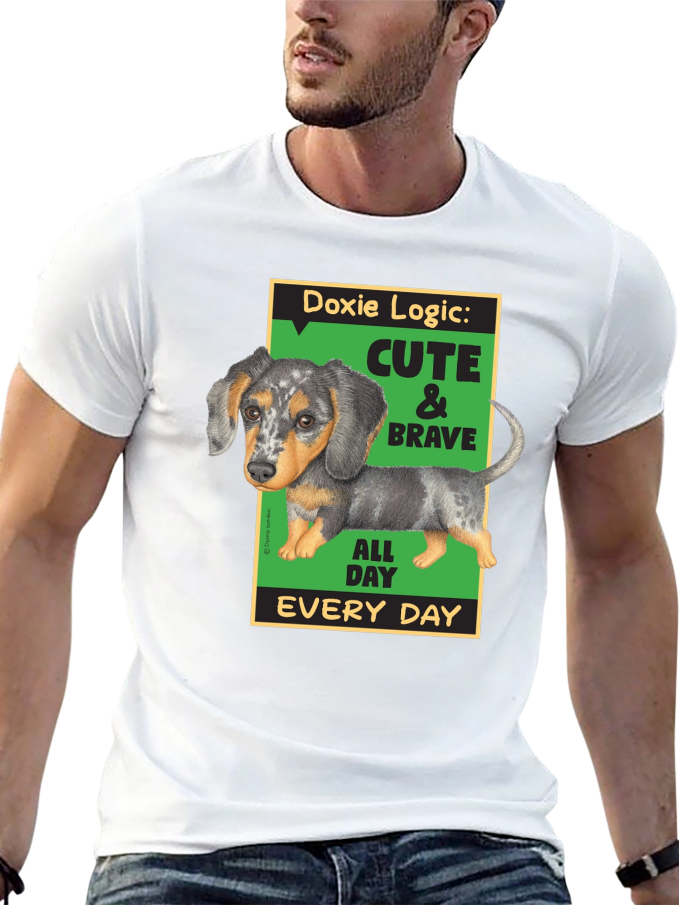 Doxie Logic Cute & Brave T-Shirt