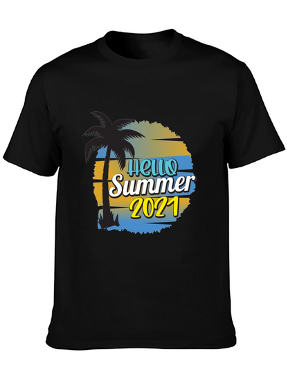 Hello Summer 2021 Black T-Shirt