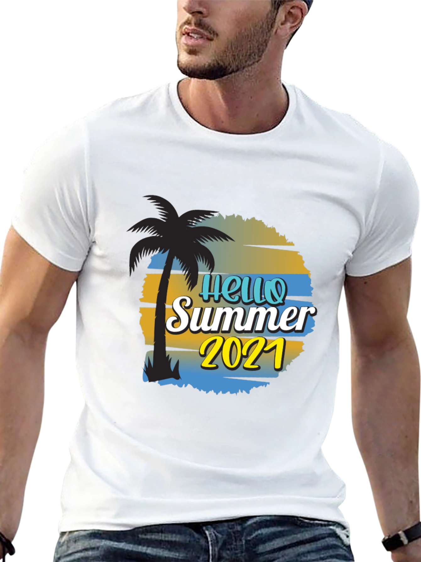 Hello Summer 2021 Black T-Shirt
