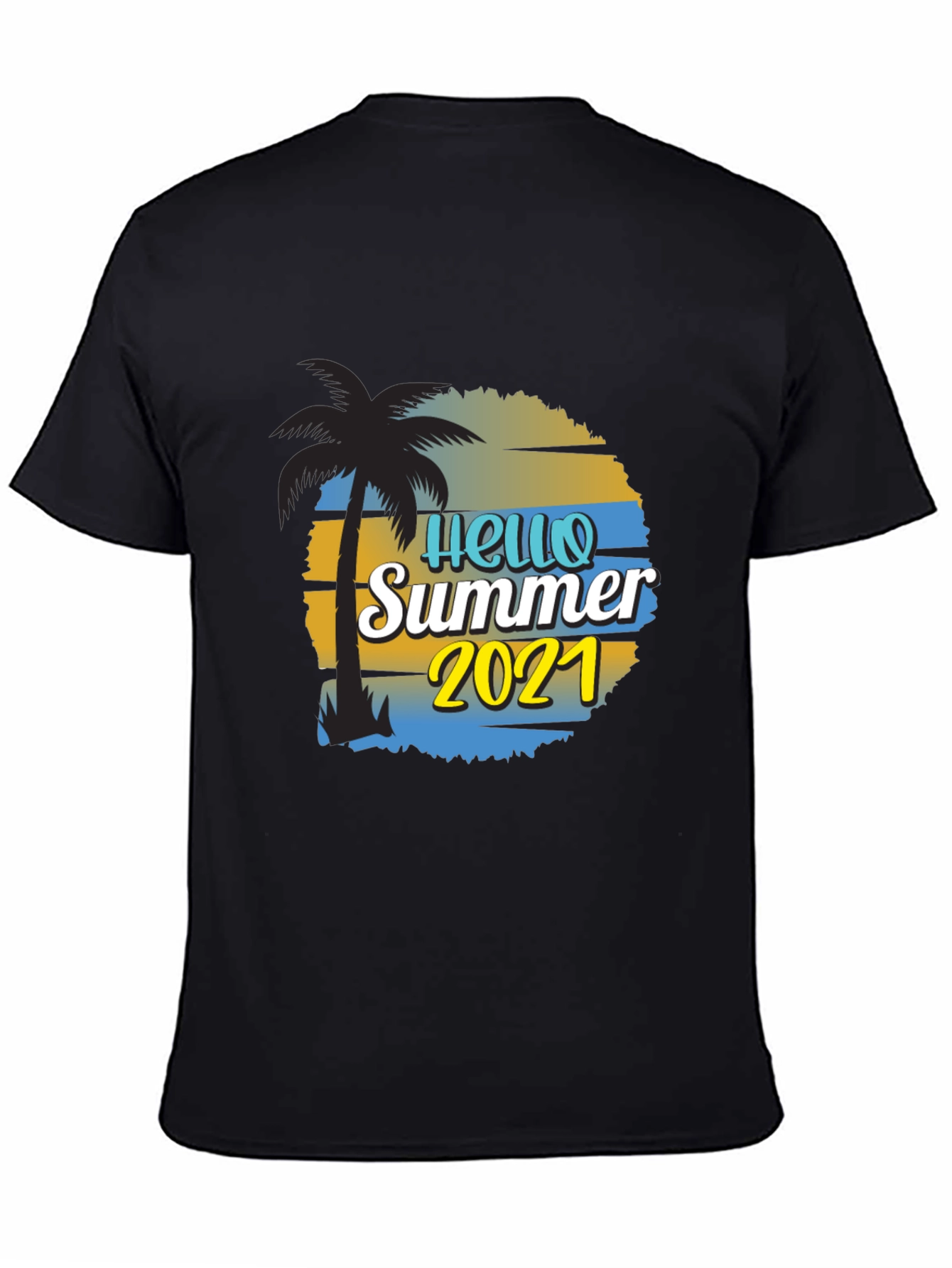 Hello Summer 2021 Black T-Shirt
