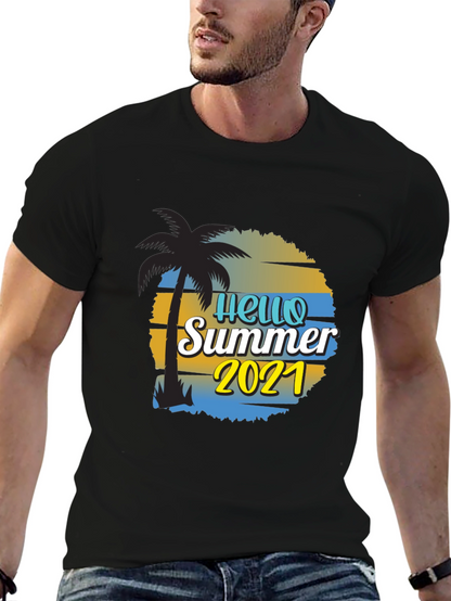 Hello Summer 2021 Black T-Shirt