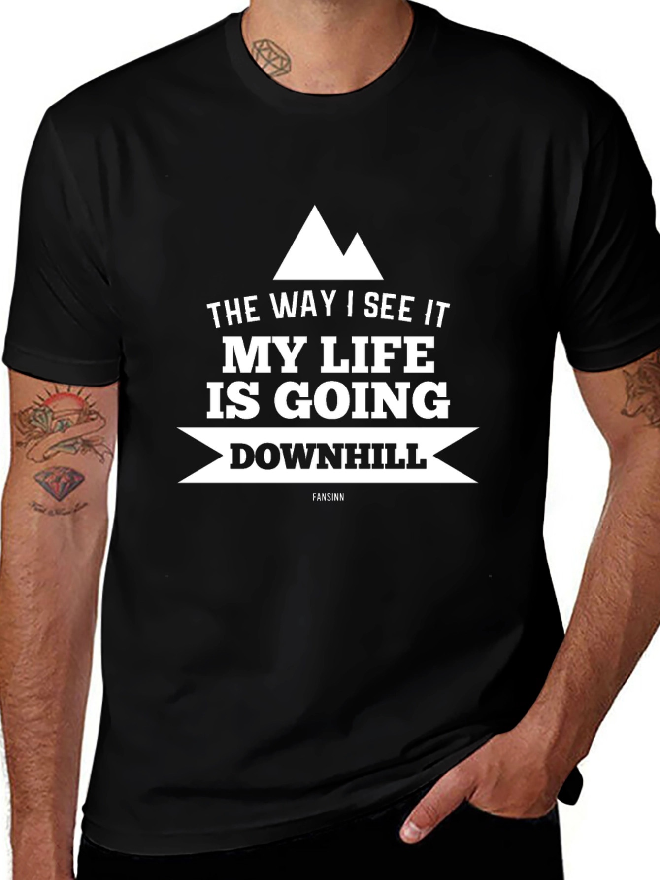 Funny Life is Going Downhill T-Shirt