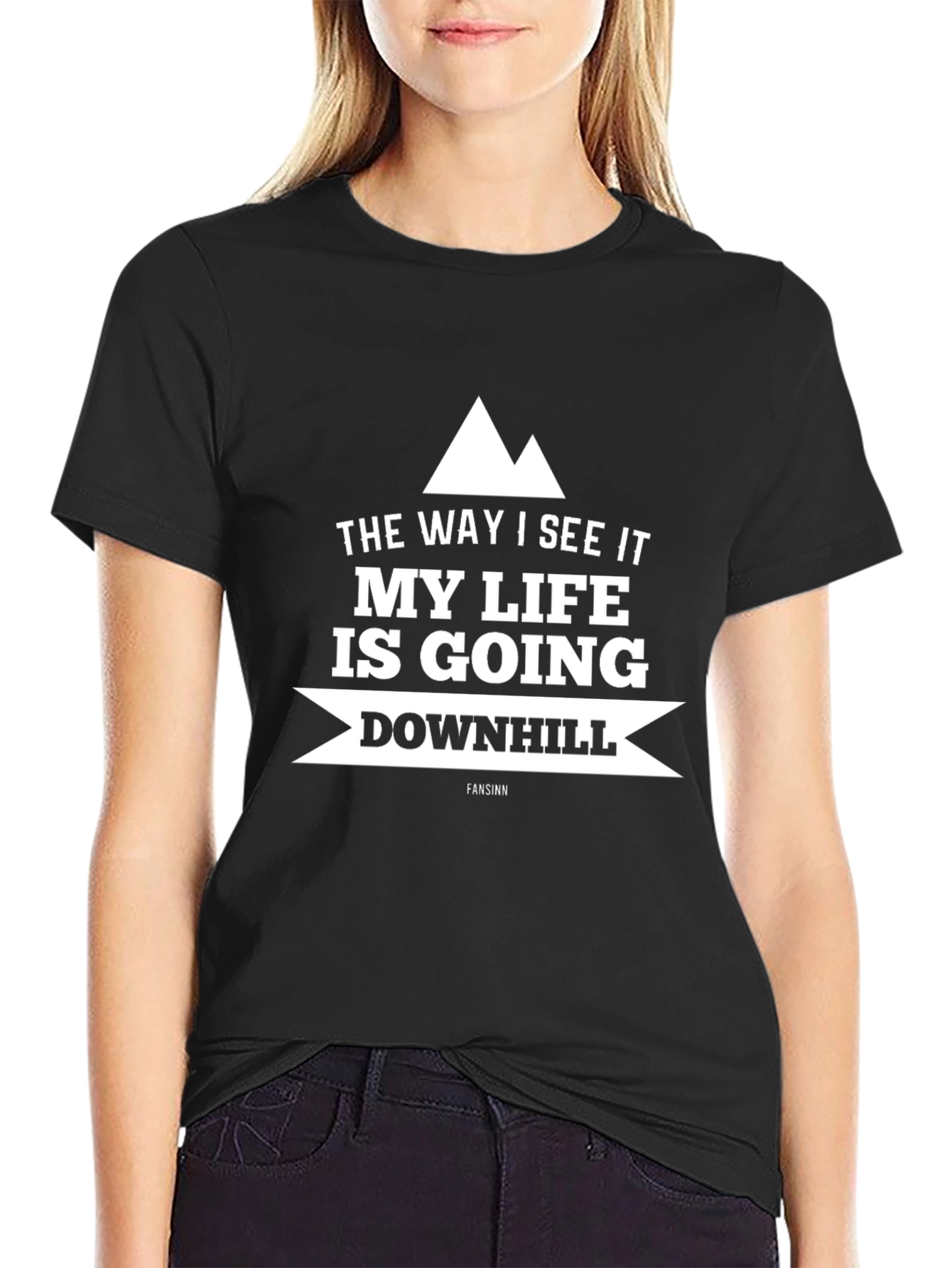 Funny Life is Going Downhill T-Shirt