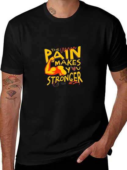 Motivational Graphic Tee: Pain Makes You Stronger