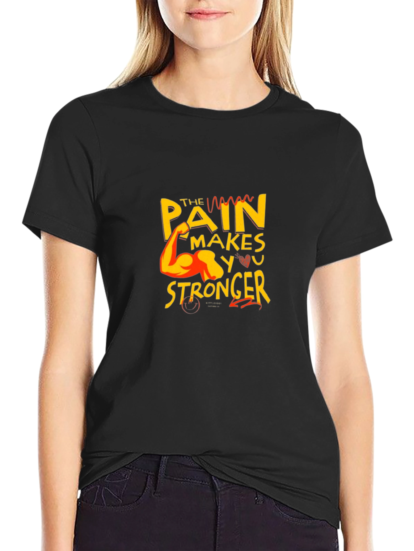 Motivational Graphic Tee: Pain Makes You Stronger