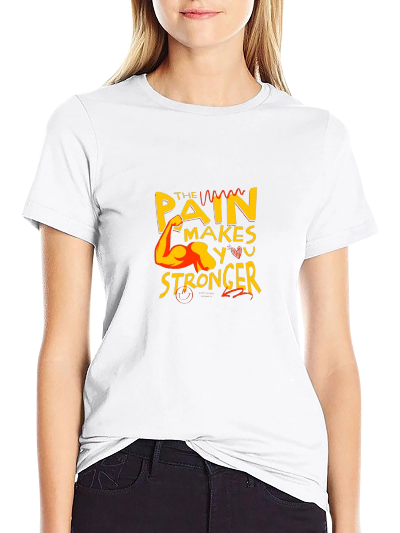 Motivational Graphic Tee: Pain Makes You Stronger