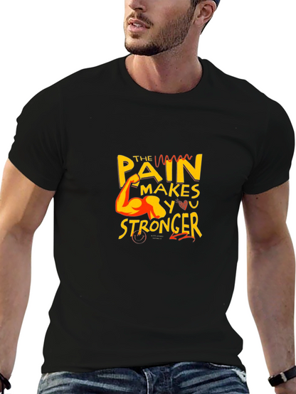 Motivational Graphic Tee: Pain Makes You Stronger