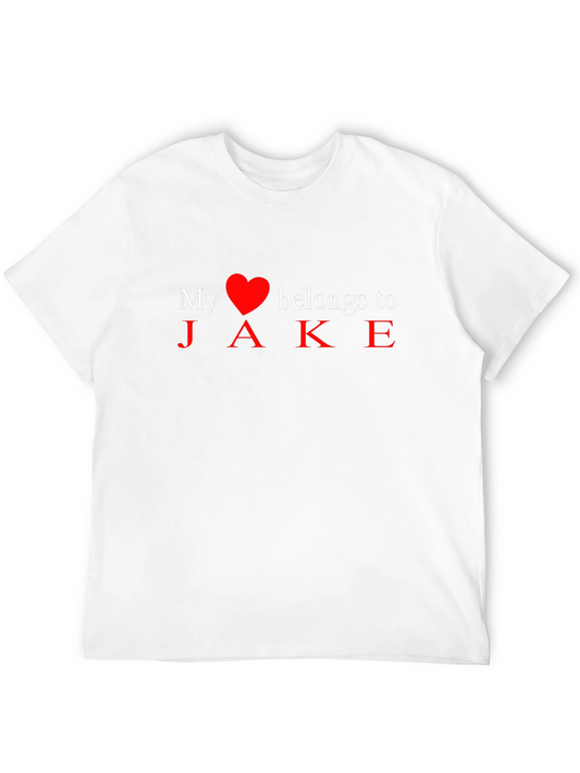 My Heart Belongs to Jake - Novelty T-Shirt