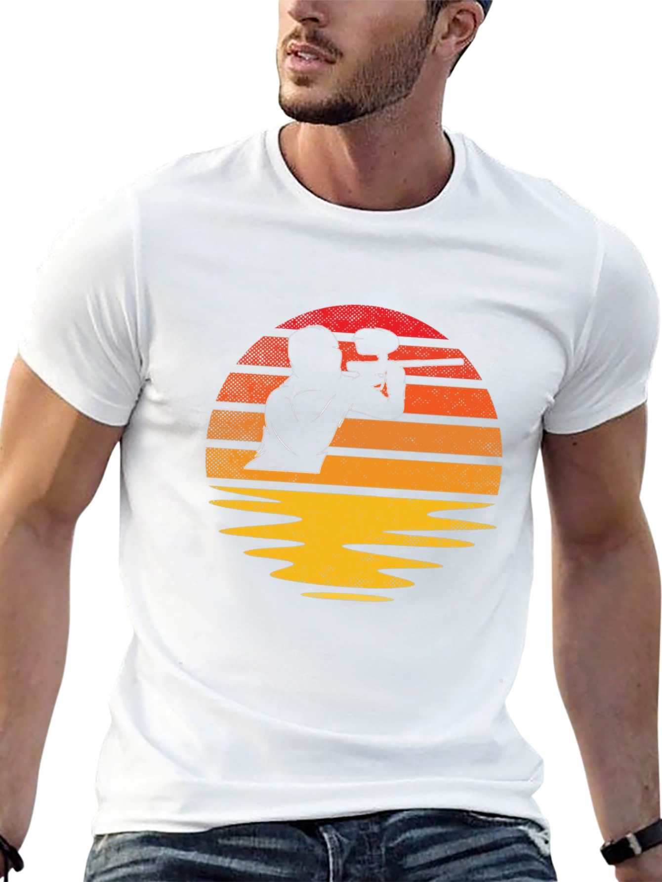 Paintball Sunset Graphic Tee - Black
