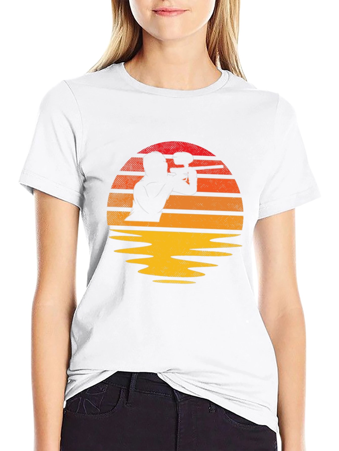 Paintball Sunset Graphic Tee - Black