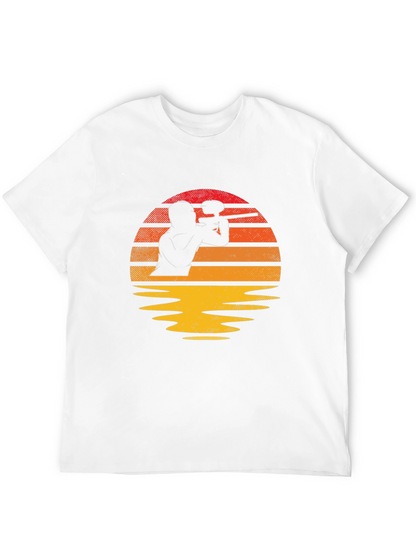 Paintball Sunset Graphic Tee - Black
