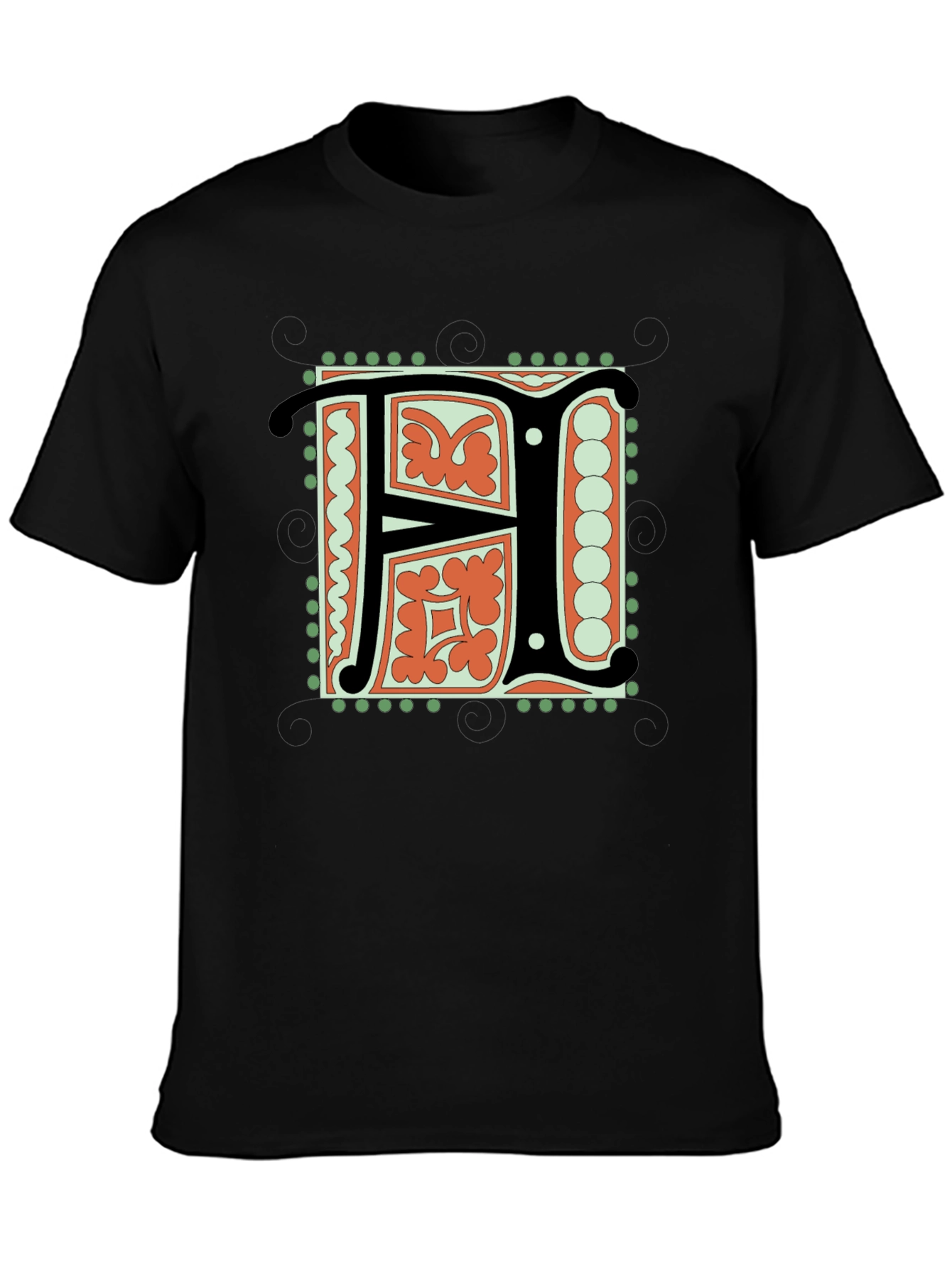 Illuminated Initial F T-Shirt